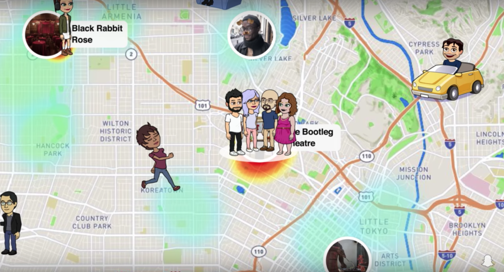 nouvelle fonctionnalité Map snapchat