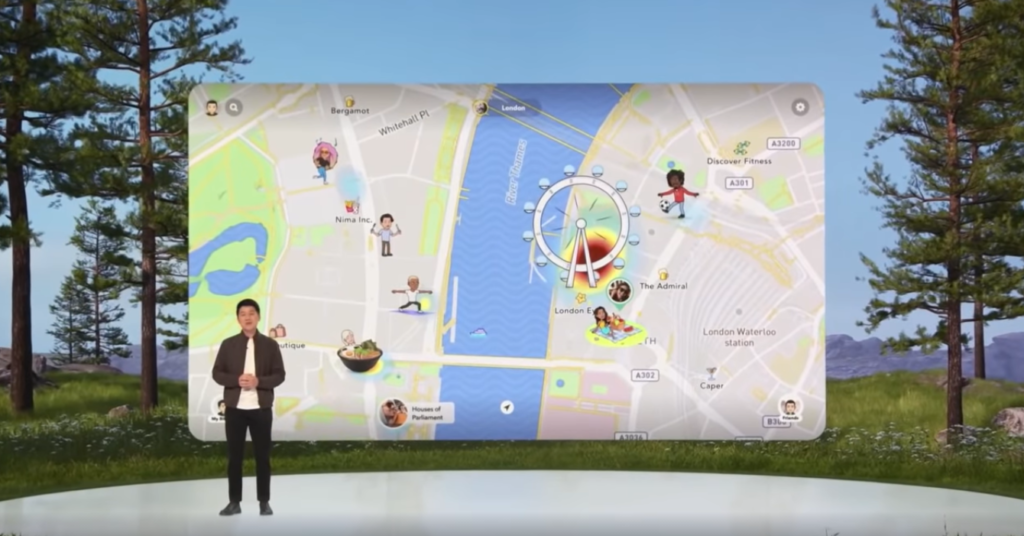 nouvelle fonctionnalité de la Map Snapchat