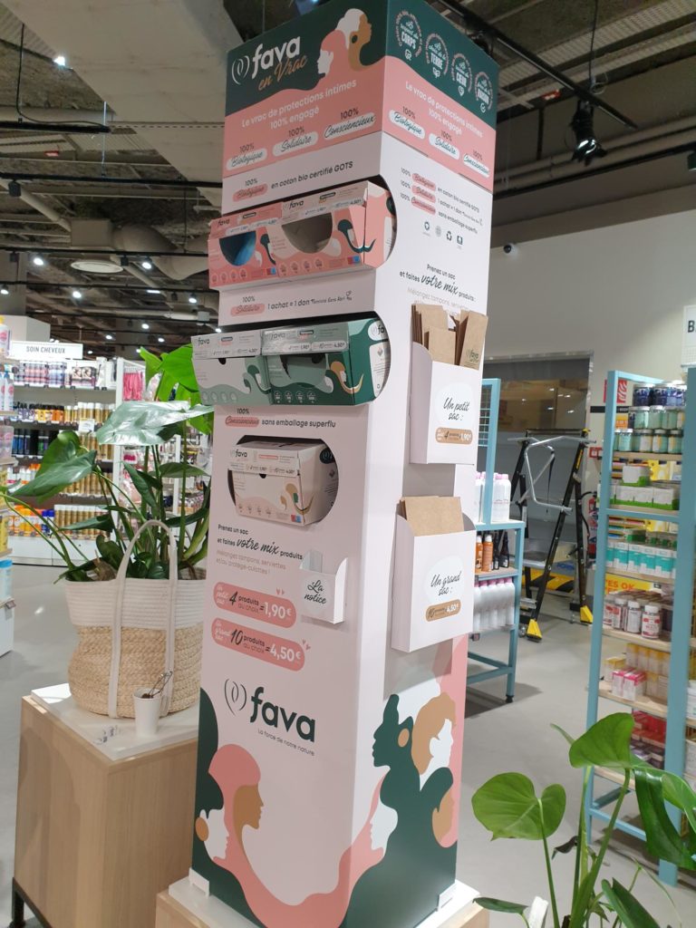 distributeur vrac Fava Monoprix